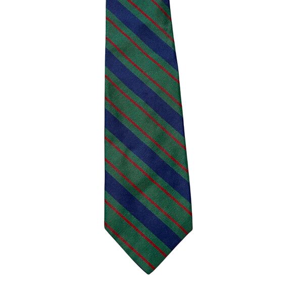 Gap Mens Necktie 100% Silk Striped Preppy Academia Office Interview Made in USA - Picture 1 of 4